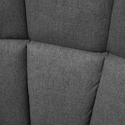 Rocking Chair for Nursery Upholstered Wingback Armchair Grey and Cream