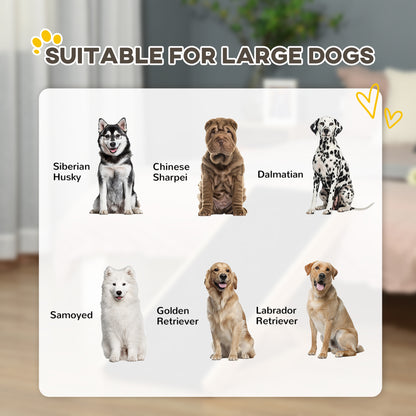 Dog Ramp, Foldable Pet Ramp with 4 Adjustable Heights for Sofa, Bed