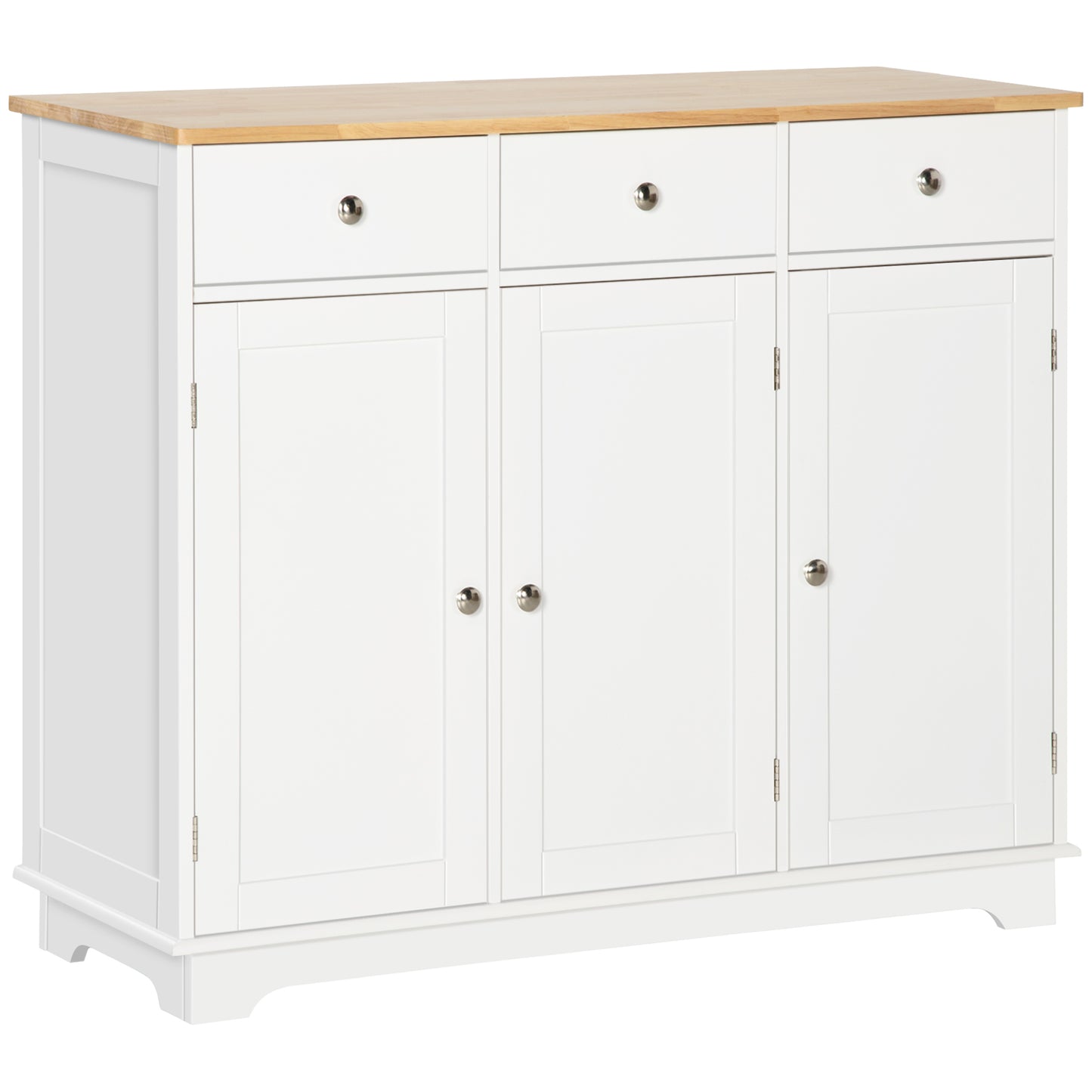 Modern Sideboard Buffet Cabinet with Storage Cabinets and Drawers White