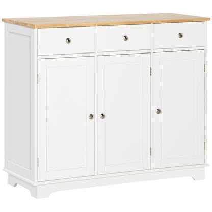 Modern Sideboard Buffet Cabinet with Storage Cabinets and Drawers White