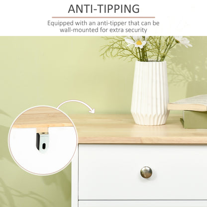 Modern Sideboard Buffet Cabinet with Storage Cabinets and Drawers White