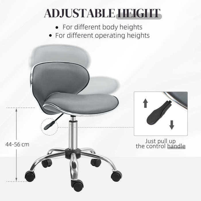 Office Chair Beauty Salon Rolling Technician Stool Chair Grey