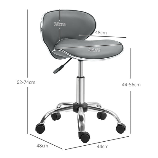 Office Chair Beauty Salon Rolling Technician Stool Chair Grey