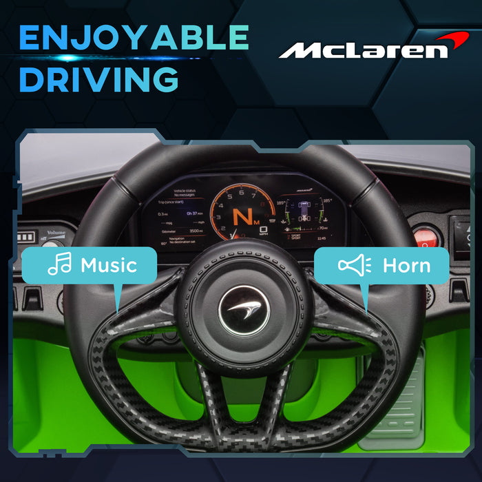 McLaren 765LT Licensed 12V Kids Ride on Car w/ MP3 Music Green