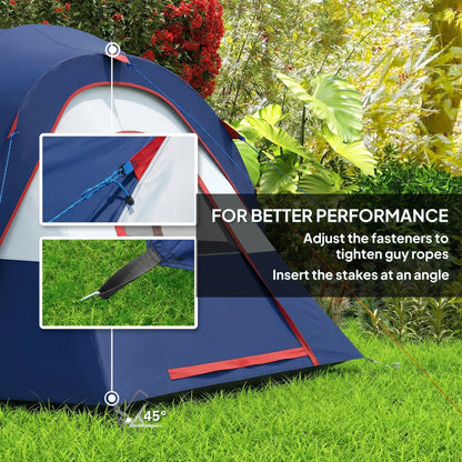 5-6 Man Camping Tent, Water Resistant Hiking Shelter