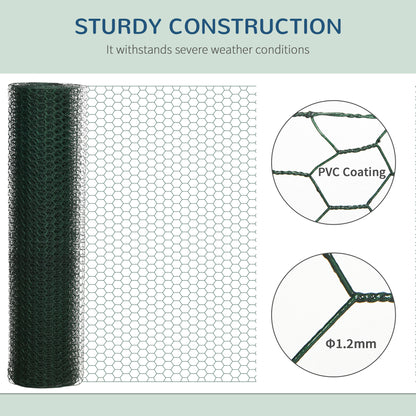 Foldable Chicken Wire Mesh, for Rabbits, Ducks, Geese, 1 x 25m