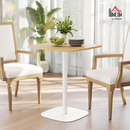 Dining Table for 2, Small Kitchen Table with Wood Veneer Top, Natural