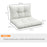 4-Piece Seat Cushions Back Pillows Replacement, Patio Chair Cushions Set for Indoor Outdoor, White