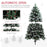 5ft Artificial Pine Christmas Tree with Pinecones, Steel Base