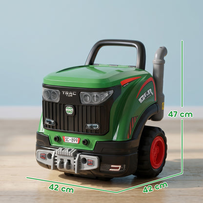 Kids Truck Engine Toy with Spray Lights Sounds for 3-6 Years, Green