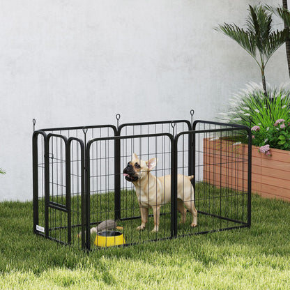Dog Pen, 12 Panels Puppy Pen for Large Dogs, 100cm High, Black