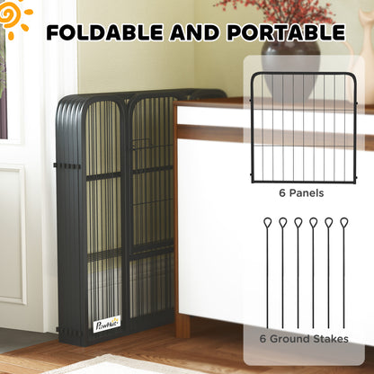 Dog Pen, 12 Panels Puppy Pen for Large Dogs, 100cm High, Black