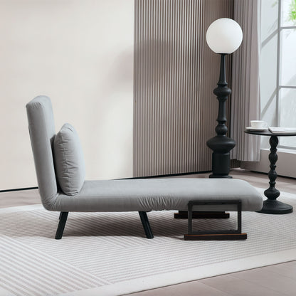 Click Clack Single Chair Bed Settee for Living Room, Light Grey
