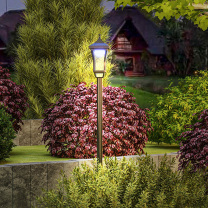 1.3 m Garden Lamp Post Light, LED Outdoor Solar Post Lights, Waterproof IP44 for Patio, Garden, Pathway, Cool White