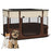 Portable Dog Pen for Puppies, Rabbits, Kittens, Guinea Pigs - Brown