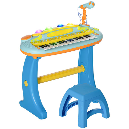 37 Keys Kids Piano w/ Microphone, Stool, Record & Replay Function