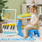 37 Keys Kids Piano w/ Microphone, Stool, Record & Replay Function