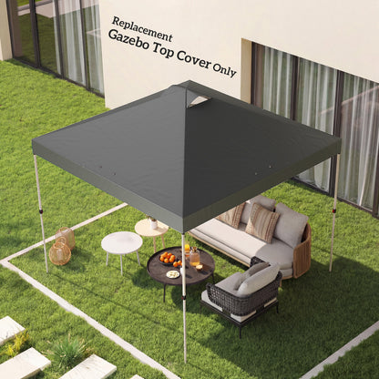 Gazebo Roof Replacement UV50+ Waterproof 3x3(m) Dark Grey
