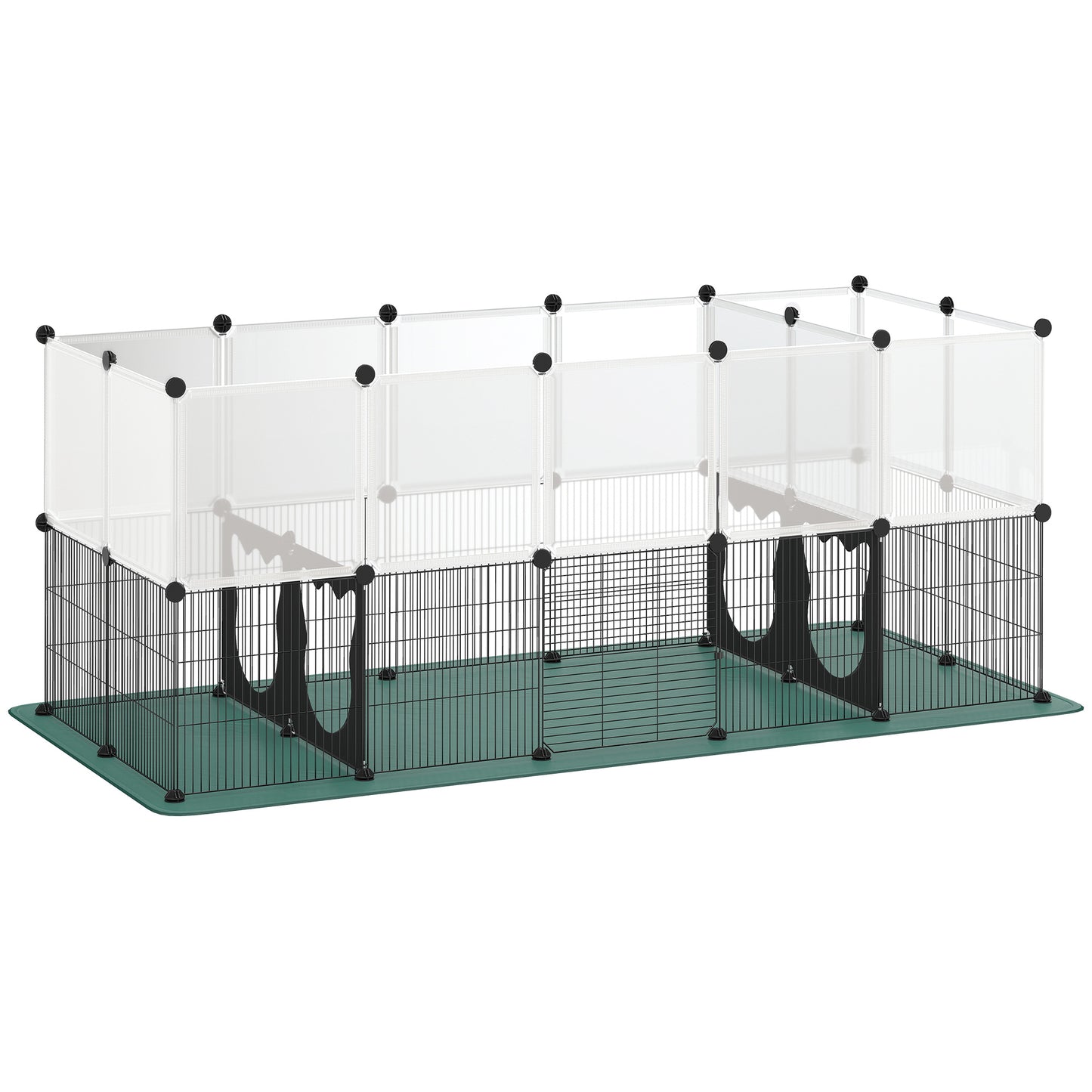 Pet Playpen with Waterproof Mat, DIY Small Animal Enclosure 34 Panels