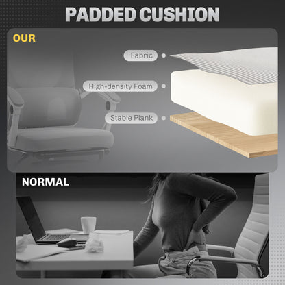 Mesh Ergonomic Office Chair with Lumbar Support, Headrest, Grey