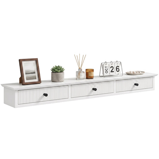 Shelf Wall-Mounted 93 x 15 x 10 cm White