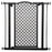 74-80 cm Pet Safety Gate Barrier Stair Pressure Fit with Auto Close and Double Locking for Doorways, Hallways, Black