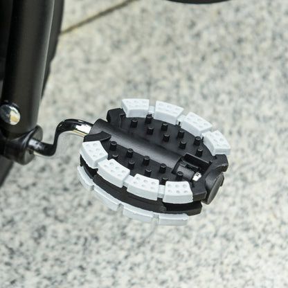 Toddler Bike Push Along Trike, 2-in-1 Cloth Tricycle Stroller w/ Push Handle, Detachable Guardrail & Storage Bag, Grey