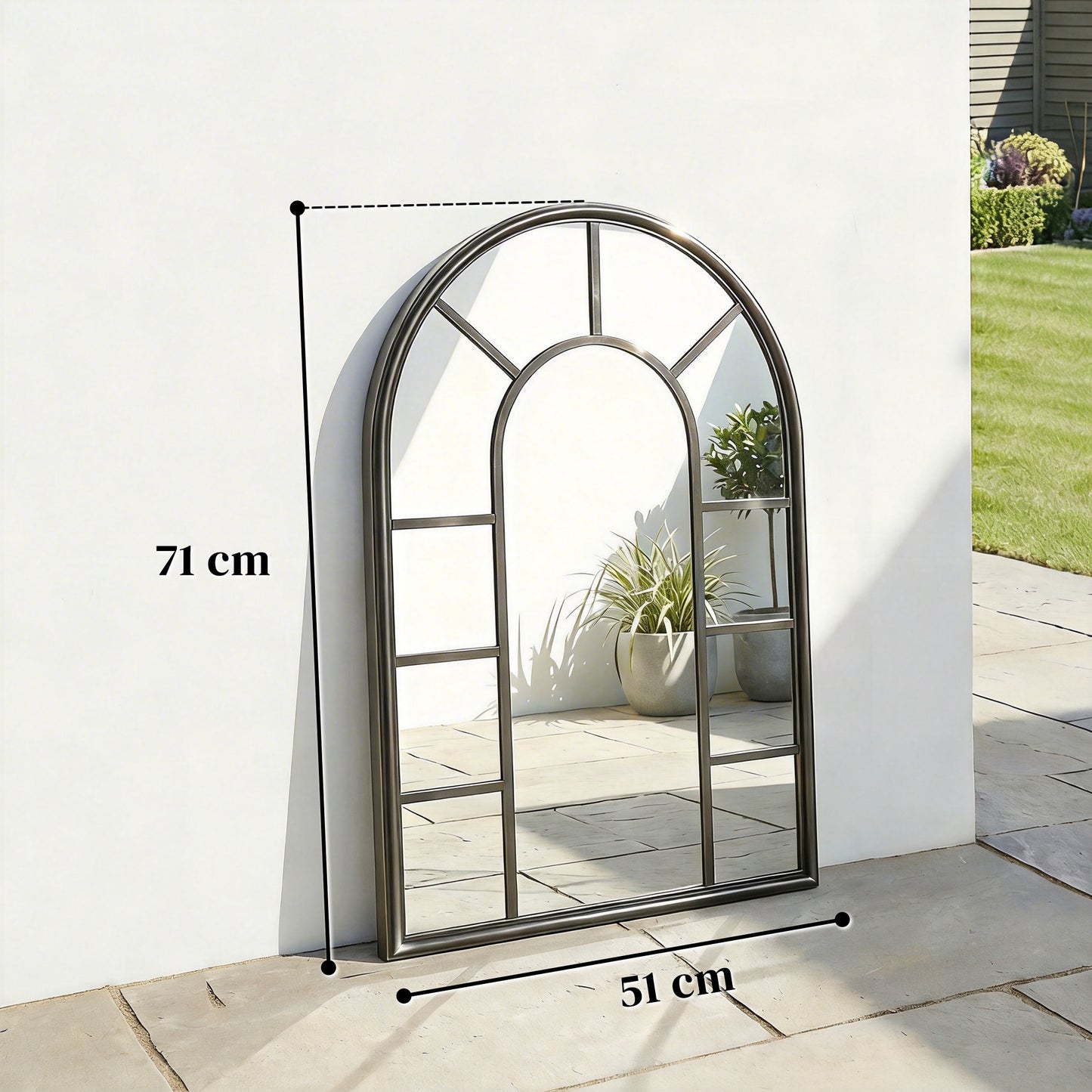 Arched Mirror, Decorative Wall Mirrors, Black