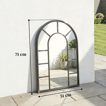 Arched Mirror, Decorative Wall Mirrors, Black