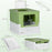 Hooded Cat Litter Box, Pet Toilet w/ Scoop, Tray - Light Green