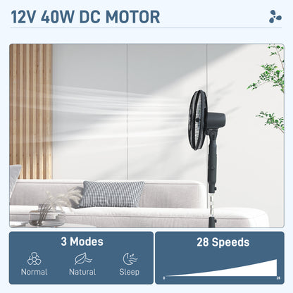 Standing Fan with 75 Degree Oscillation Mosquito Repellent Function
