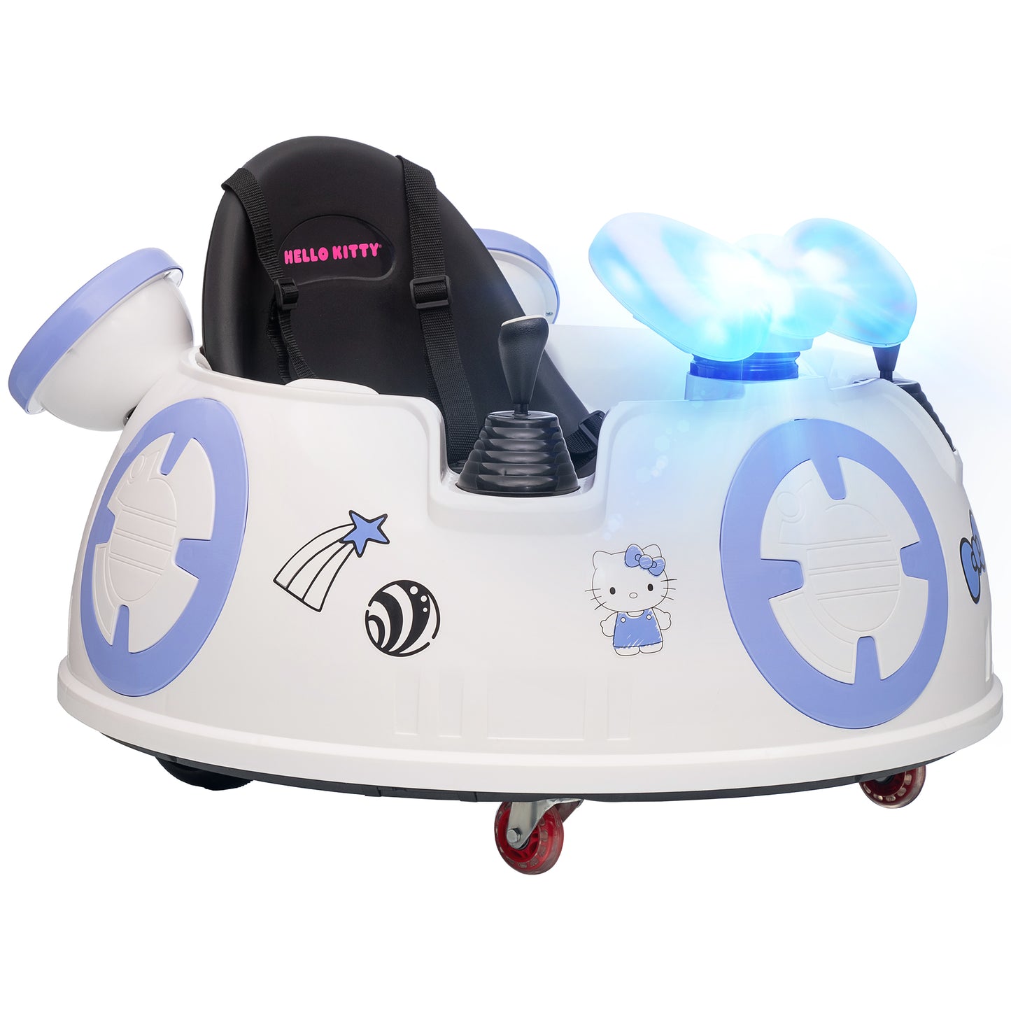 Hello Kitty Kids Ride on Bumper Car with Remote Control, White