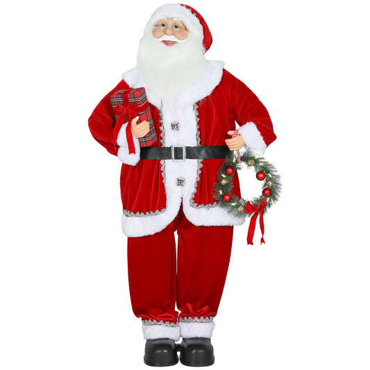 Musical Animated Santa Claus with Music, Dancing, Gift and Wreath