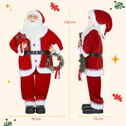 Musical Animated Santa Claus with Music, Dancing, Gift and Wreath