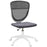 Armless Desk Chair, Mesh Office Chair, Height Adjustable with Swivel Wheels, Grey