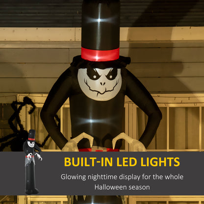 10' Inflatable Halloween Ghost Outdoor Decoration Waterproof LED Light