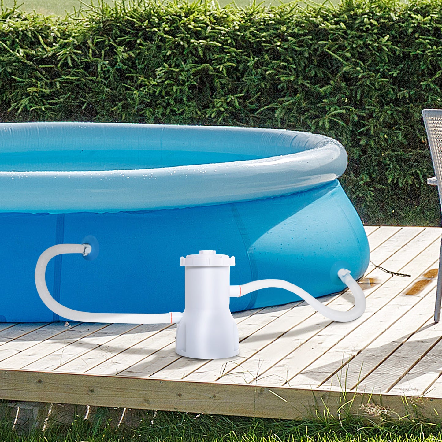 Swimming Pool Filter Pump with Cartridge for 13'-15' Above Ground Pools