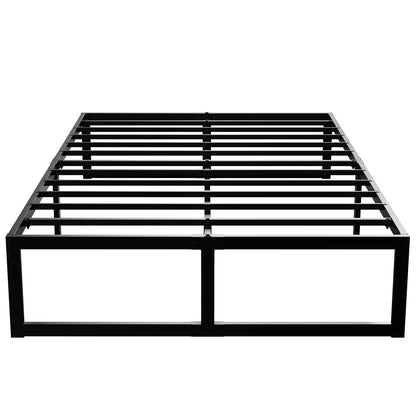 4ft Small Bed Frame with Underbed Storage, Noise-Free, Black