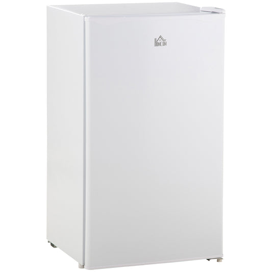 91 Litre Freestanding Under Counter Fridge Freezer, Small Fridge with Chiller Box, Adjustable Thermostat, 47.5cm Wide, White