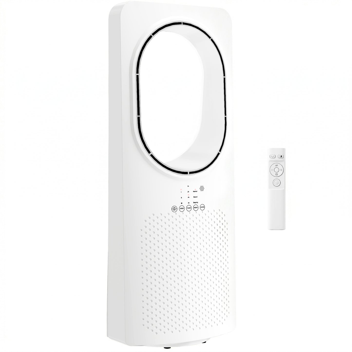 Bladeless Tower Fan with Oscillating, 3 Speeds, 3 Modes, 15H Timer