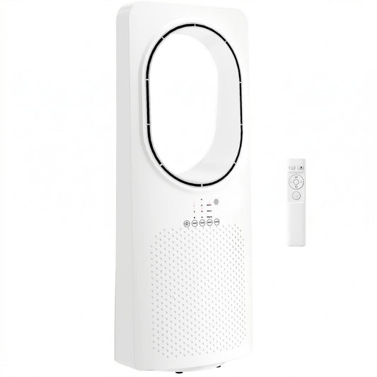 Bladeless Tower Fan with Oscillating, 3 Speeds, 3 Modes, 15H Timer
