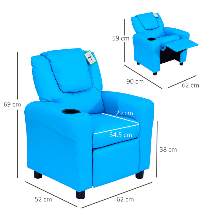 Kids Recliner Armchair Games Chair Children Seat Girls Boys Sofa