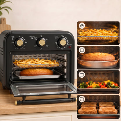 Air Fryer Oven, Convection Oven, 12 L, Black