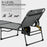 Folding Sun Lounger w/ 5-level Reclining Back, Tanning Chair w/ Reading Hole, Outdoor Sun Lounger with Side Pocket, Headrest