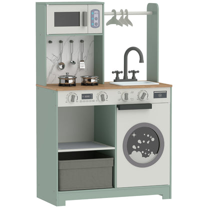 Kids Play Kitchen, Pretend Play Toy Kitchen Playset for 3-6 Years