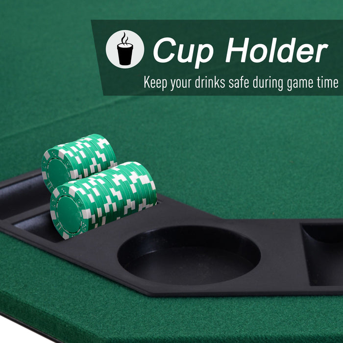 1.2m/48Inch Foldable Poker Table W/ Carrying Bag