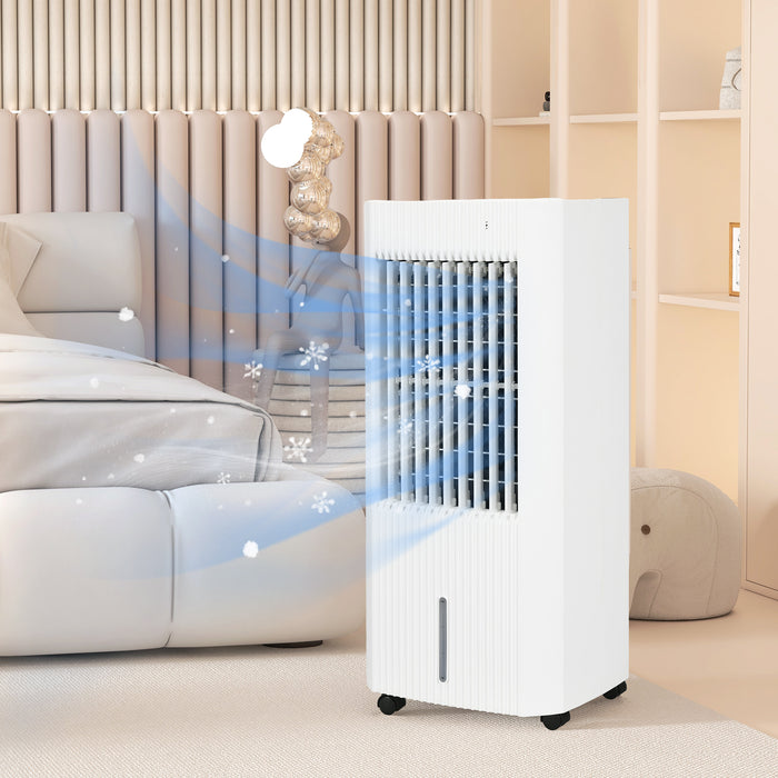 3-In-1 Air Cooler for Home Office, with Oscillation, Ice Packs, Wheels