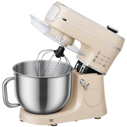 6L 1400W Stand Mixer with 11 Speeds & Fermentation Function, Cream