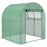 Walk in Polytunnel Greenhouse, Green House for Garden with Roll-up Window and Door, 1.8 x 1.8 x 2 m, Green