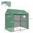 Greenhouse, Walk-in Garden Grow House with Roll-up Door and Mesh Windows, 200 x 140 x 200cm, Green